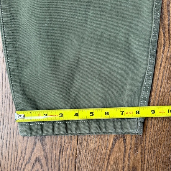 Levi's SIZE 27 Baggy Dad Olive Green Premium Denim Jeans - Picture 10 of 10